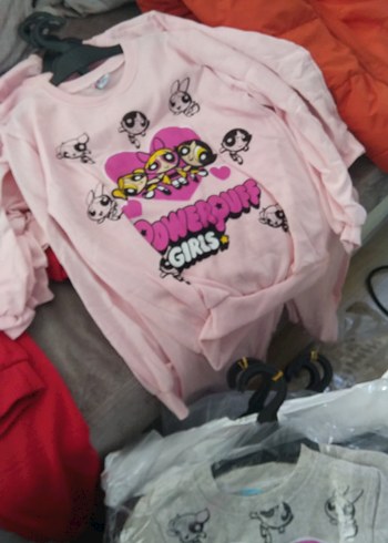 Kız Çocuk Kapüşonlu Uzun Kollu Baskılı Tişört - Görsel 4