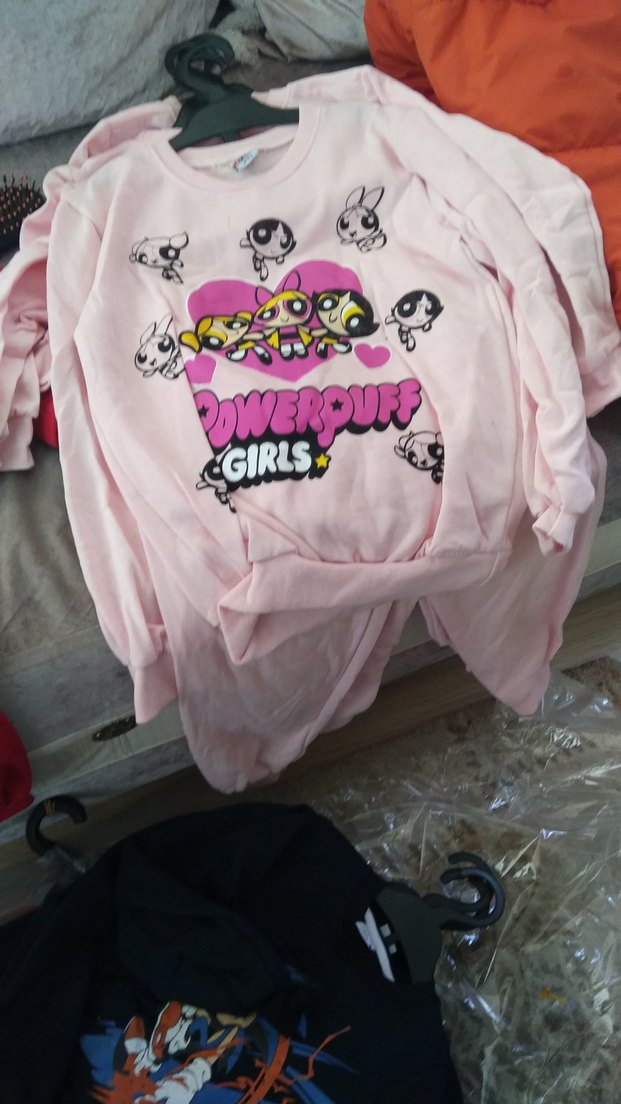 Kız Çocuk Kapüşonlu Uzun Kollu Baskılı Tişört - Görsel 5