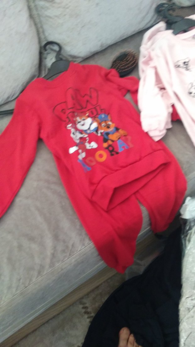 Kız Çocuk Kapüşonlu Uzun Kollu Baskılı Tişört - Görsel 3