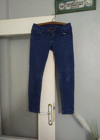 Kadın Mavi Dar Kesim Midi Jean - Görsel 2