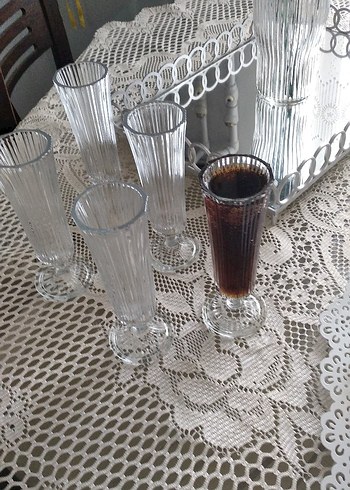  Beden Elmas Valeria Lorita Kahve Yanı Bardak Seti 6'lı