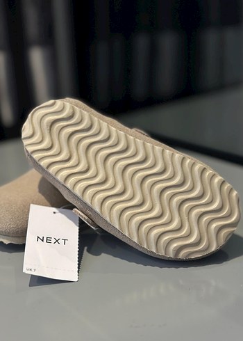 Next Bej Süet Tokalı Çocuk Ev Terliği-Babet - Görsel 3