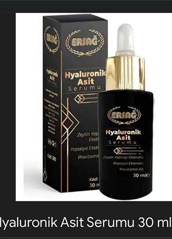 Ersağ hyaluronik asit serum