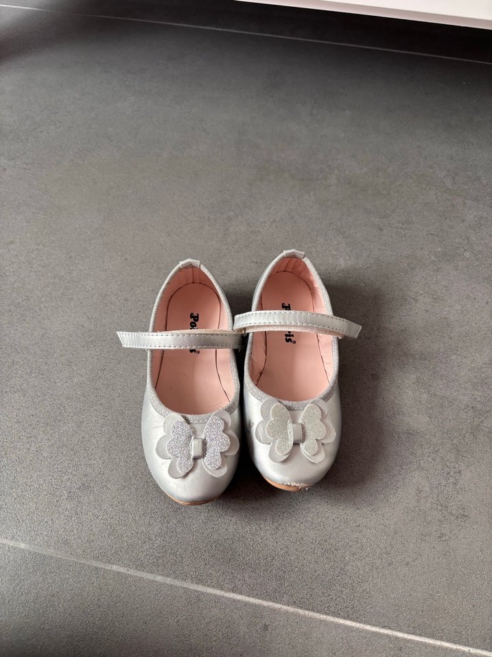 Kız Çocuk Bej Tokalı Babet Ayakkabı - Görsel 3