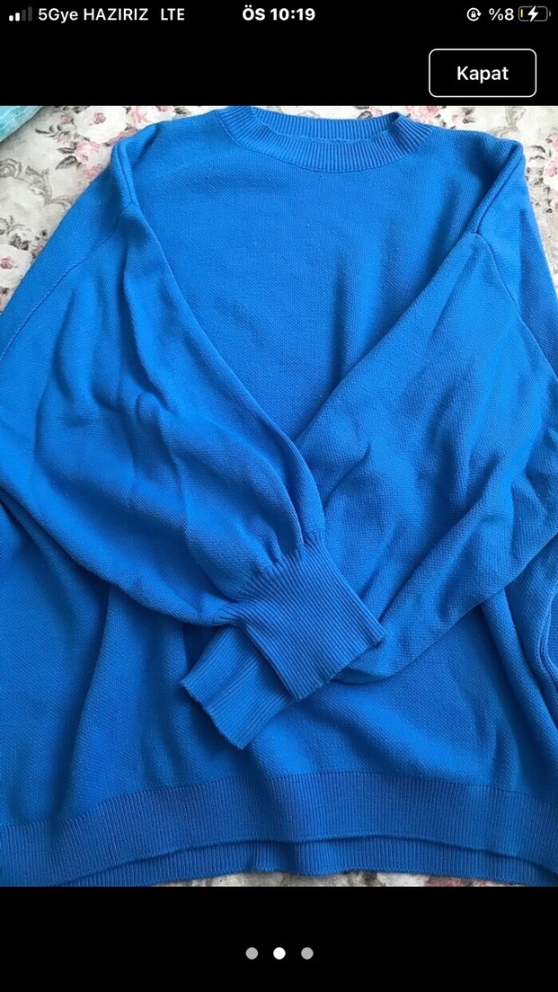 Mavi Kadın Salaş Triko Kazak - Görsel 2