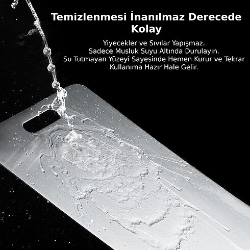 Beden Renk Paslanmaz Çelik Kesme Tahtası. Antibakteriyel leke su tutmaz