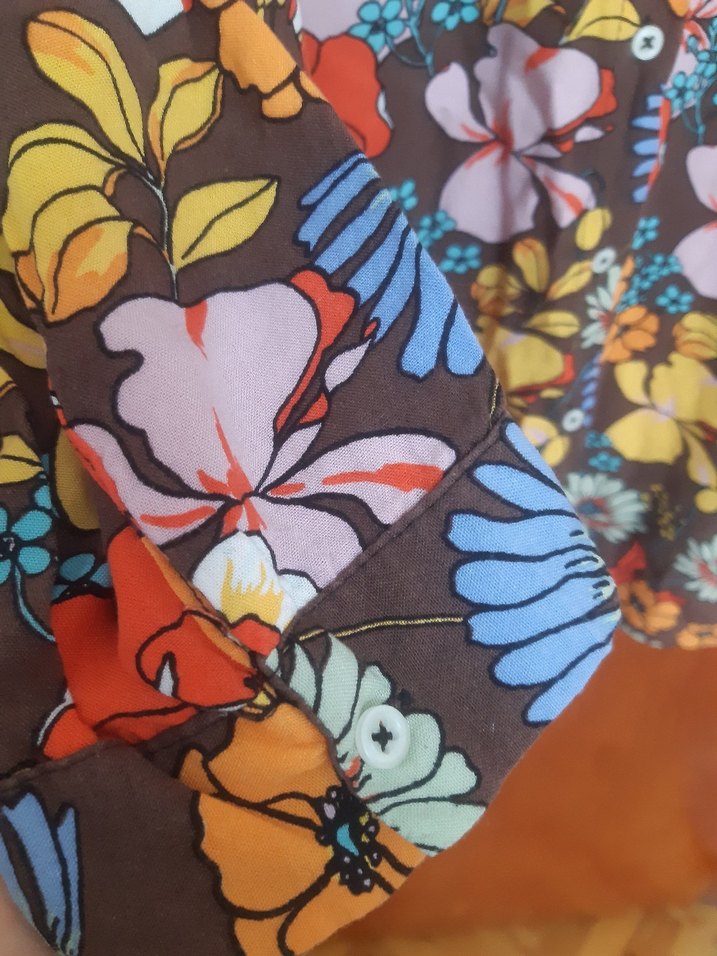 Çiçek Desenli Uzun Bohem Tunik - Görsel 3