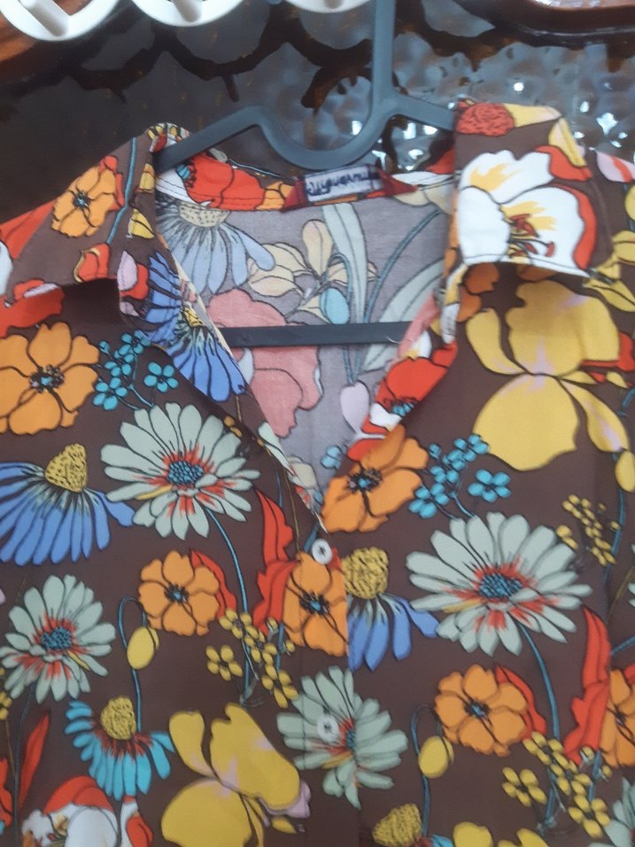 Çiçek Desenli Uzun Bohem Tunik - Görsel 2