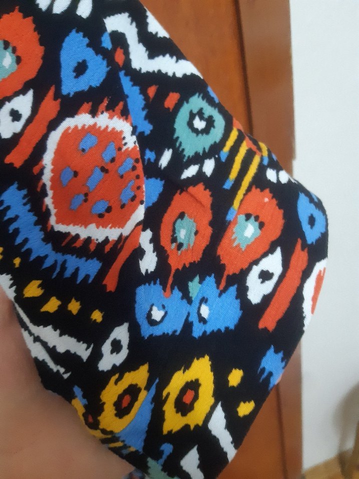 Renkli Bohem Uzun Kimono - Görsel 2