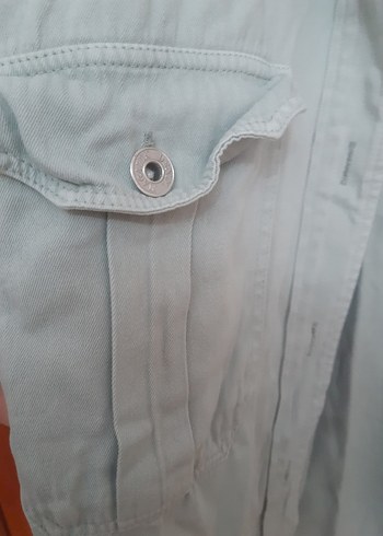 Düğmeli Uzun Kollu Keten Gömlek - Görsel 3