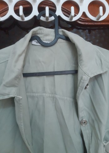 Düğmeli Uzun Kollu Keten Gömlek - Görsel 2