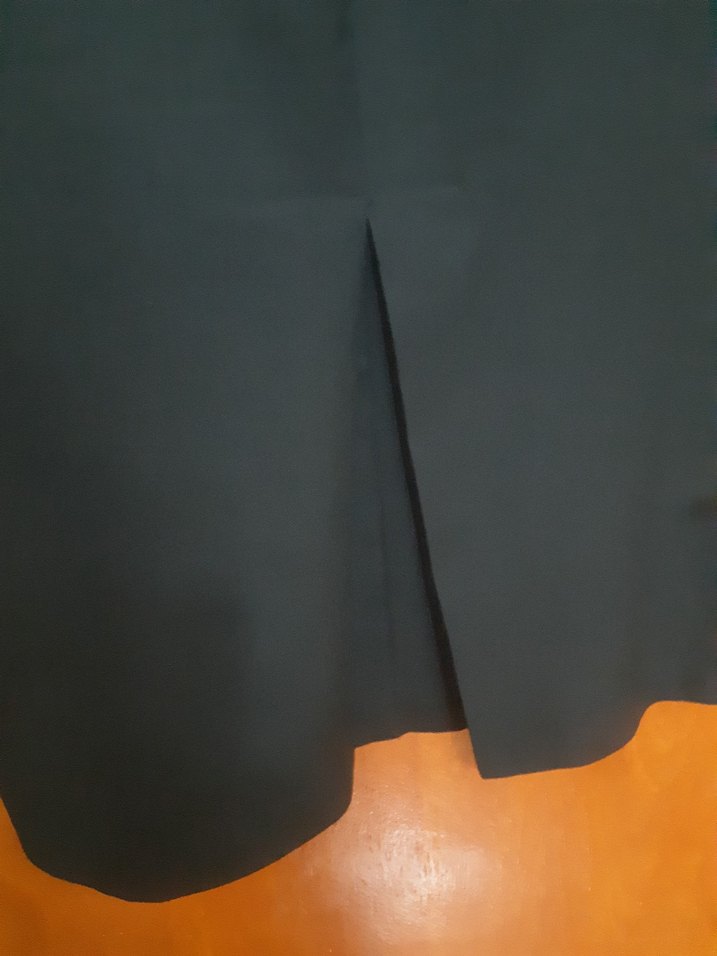 Drapeli Siyah Uzun Kadın Etek - Görsel 2