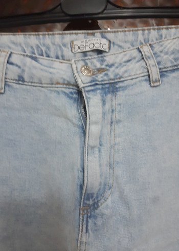 Kadın Mavi Midi Denim Pantolon - Görsel 2