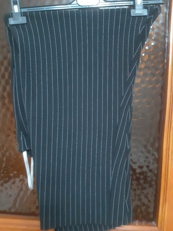 Gri Pilili Kadın Kumaş Pantolon - Görsel 2