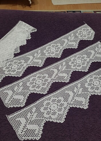 2 yastık-1 pike Floş Dantel