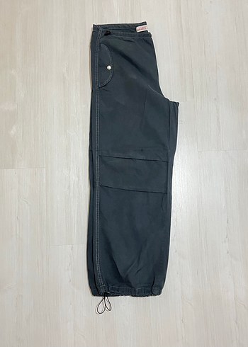 38 Beden gri Renk Paraşüt Pantolon