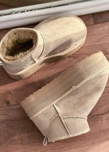 Ugg UGG muadili platform taban süet bot 