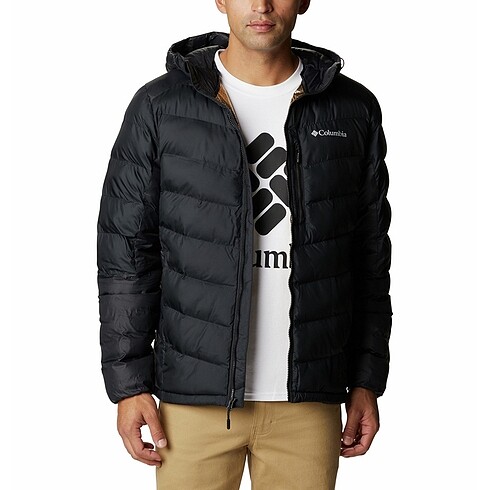 Sıfır Columbia Labyrinth Loop Hooded Erkek Kaz tüyü mont