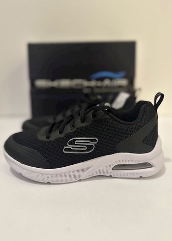 30 Beden siyah Renk SIFIR Skechers Microspec Max kız çocuk ayakkabı