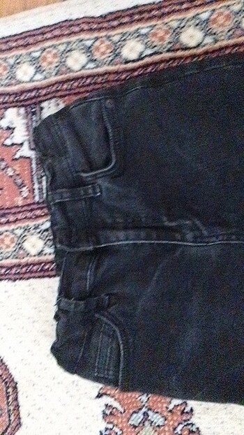 9 Yaş Beden siyah Renk Kız çocuk yırtık kot pantolon 