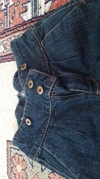 8 Yaş Beden lacivert Renk Vintage kapri pantolon 
