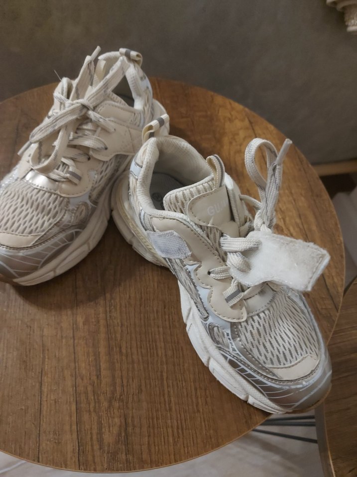 Kadın Beyaz Platformlu Yılan Desenli Spor Ayakkabı - Görsel 2