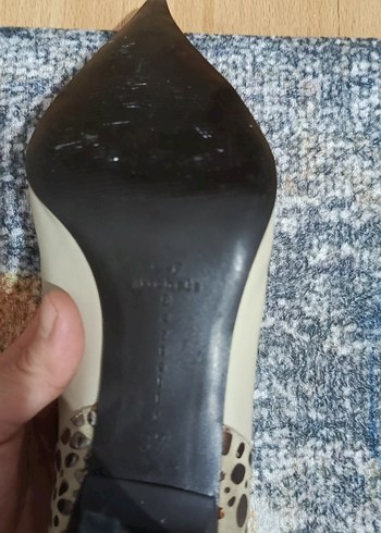 Leopar Desenli Bej Kadın Stiletto - Görsel 2