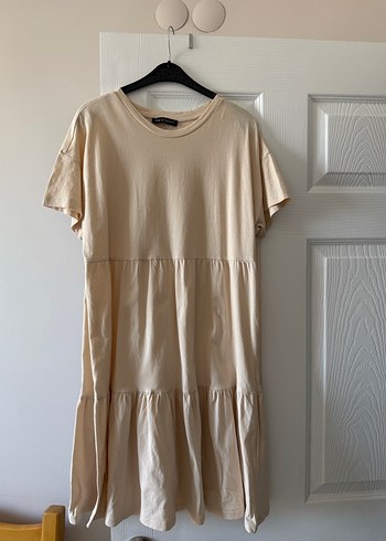 Bej Midi Elbise