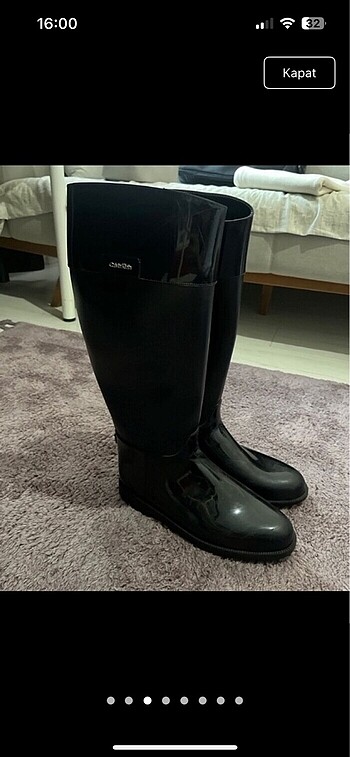 Calvin Klein Calvin Klein Nubuk Rugan Çizme