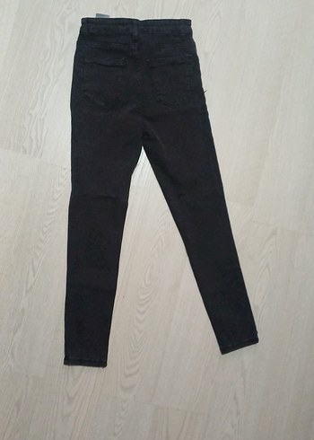 Siyah Regular Fit Midi Kot Pantolon - Görsel 4