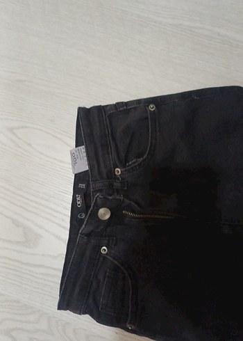 Siyah Regular Fit Midi Kot Pantolon - Görsel 2