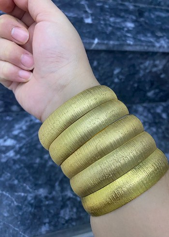 Kadın Parlak Altın Bilezik - Görsel 3