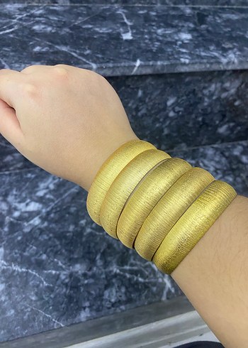 Kadın Parlak Altın Bilezik - Görsel 2