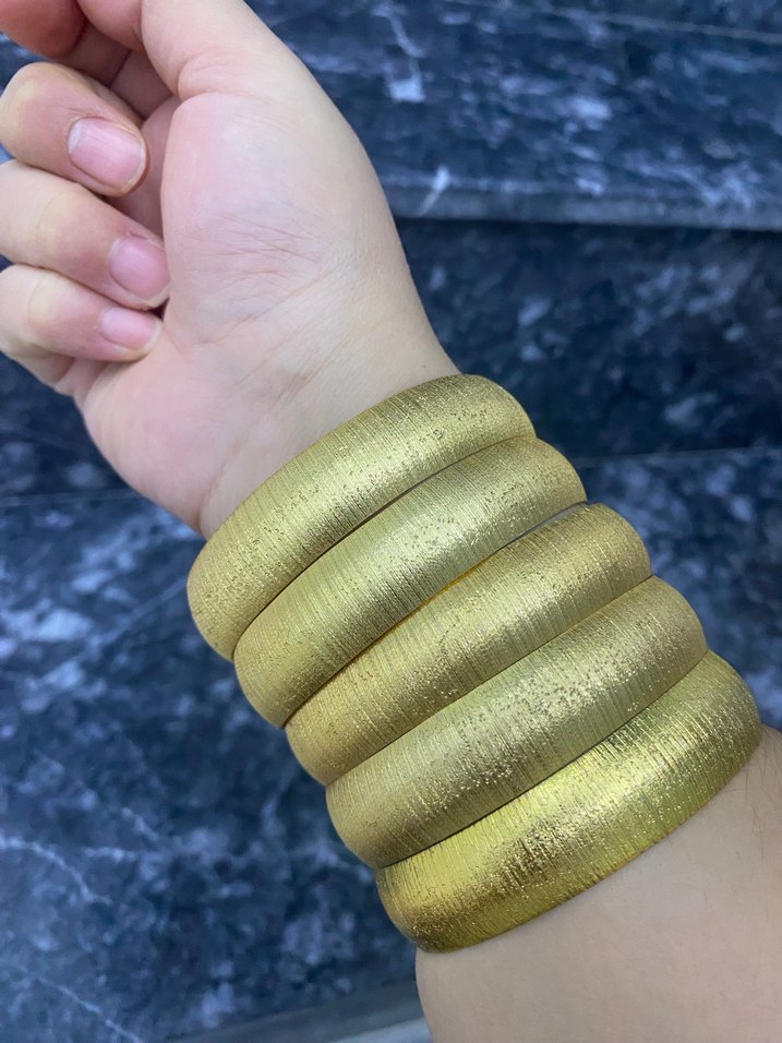 Kadın Parlak Altın Bilezik - Görsel 3