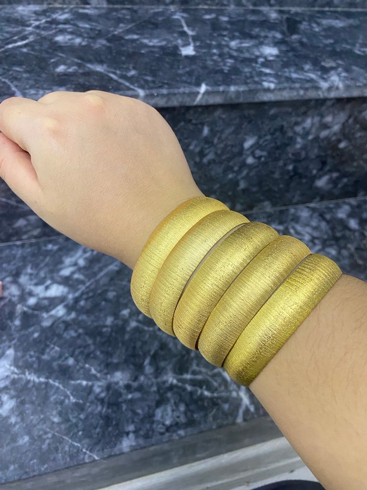 Kadın Parlak Altın Bilezik - Görsel 2