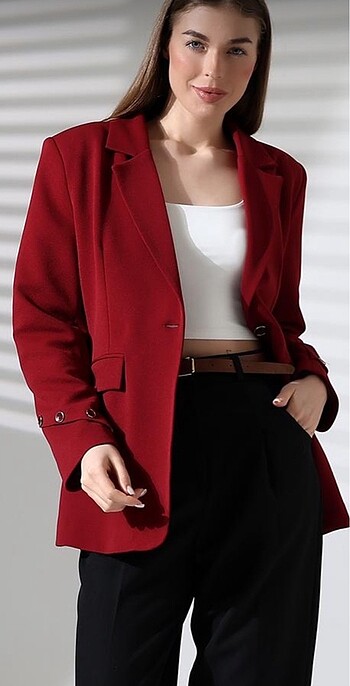 m Beden YENİ SEZON KOL DÜĞMELİ BLAZER CEKET M/38