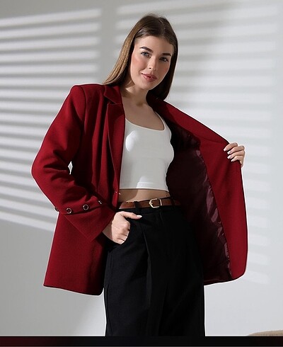 m Beden ten rengi Renk YENİ SEZON KOL DÜĞMELİ BLAZER CEKET M/38