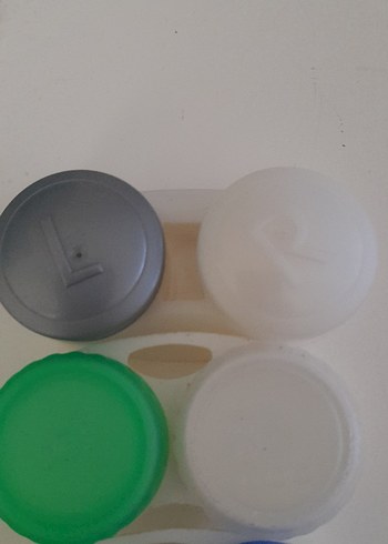 Çok Renkli Plastik Kapak Lens Saklama Seti - Görsel 2