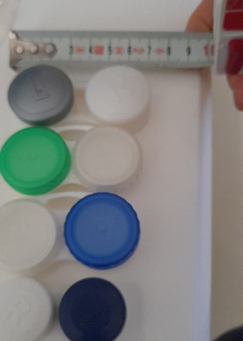 Çok Renkli Plastik Kapak Lens Saklama Seti - Görsel 4