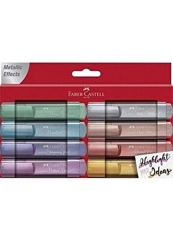 Beden Faber castell metalik renkler fosforlu kalem 1 ADET