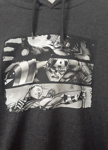 l Beden gri Renk Erkek sweatshirt