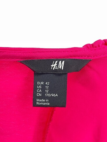 42 Beden pembe Renk H&M Kısa Elbise %70 İndirimli.