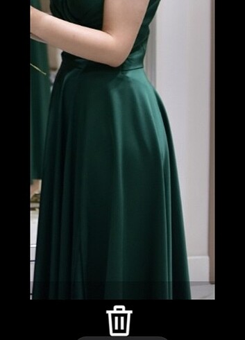 36 Beden yeşil Renk Abiye elbise