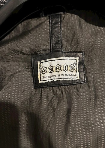 Siyah Erkek Deri Biker Ceket - Görsel 3