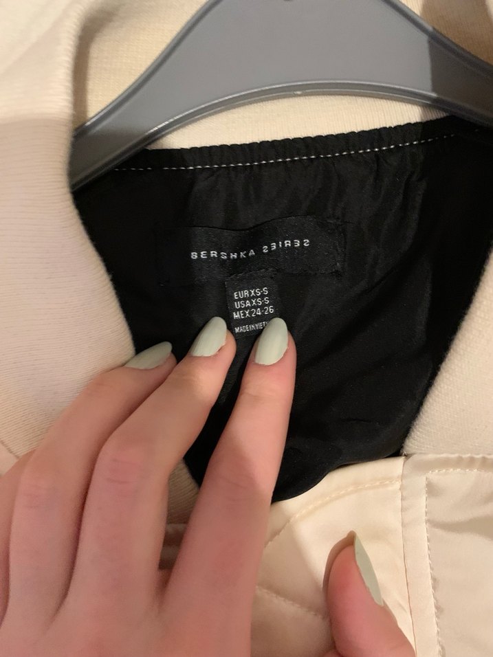 Düğmeli Beyaz Kadın Street Wear Ceket - Görsel 2