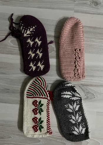 Nakışlı El Örgüsü Patik - Görsel 10