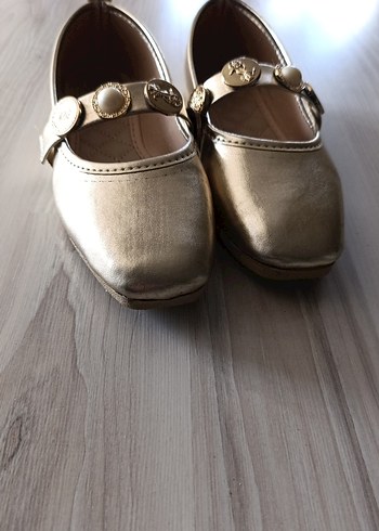 Klasik Zarif Gold Tokalı Kadın Babet - Görsel 2