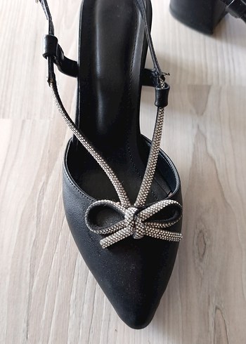 Siyah Topuklu Goth  Kadın Ayakkabı - Görsel 3