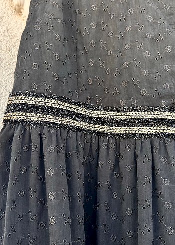 Siyah V Yaka Uzun Kadın Elbise - Görsel 11