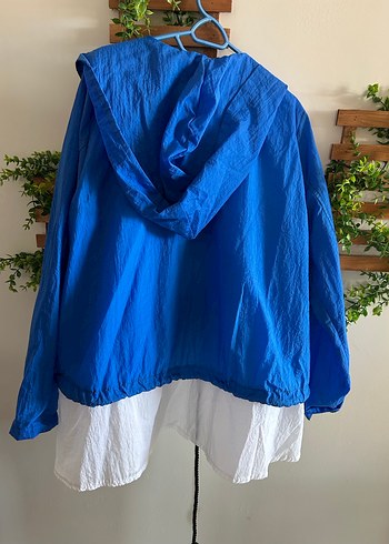 Mavi Düğmeli yağmurluk - Görsel 6